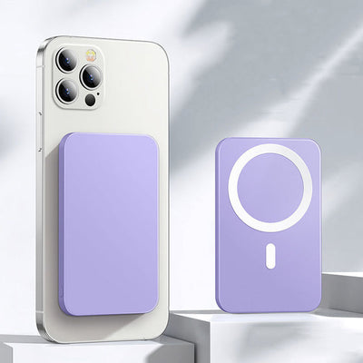 Purple / 5000mAh Magnetic Wireless Charger