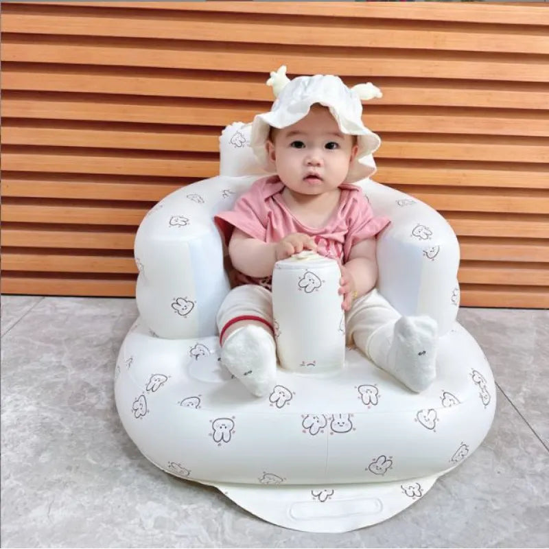 Nik & Nakks (Rabbit) Inflatable Baby Chair for Dining & Bath Inflatable Baby Chair for Dining & Bath