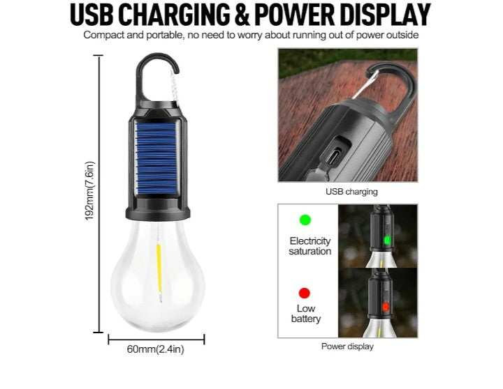 Nik & Nakks Rechargeable LED Camping Light Bulb (One) Rechargeable LED Camping Light Bulb (One)
