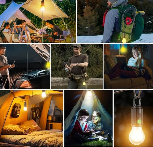 Nik & Nakks Rechargeable LED Camping Light Bulb (One) Rechargeable LED Camping Light Bulb (One)