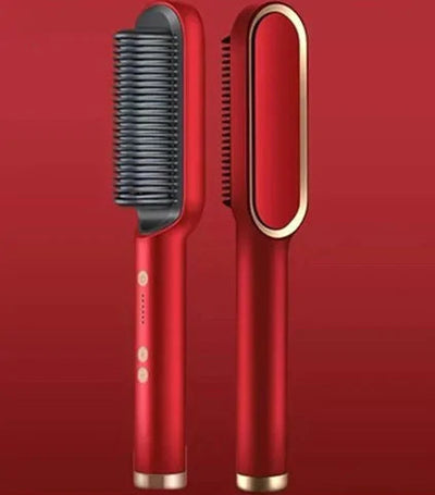Red / US Electric Hot Comb | Flat Iron Hair Straightener