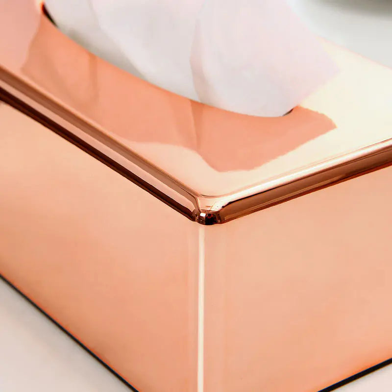 Nik & Nakks Rose Gold Furniture Tissue Holder for Home Decor Furniture Tissue Holder for Home Decor