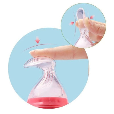 Nik & Nakks Silicone Feeding Bottle with Spoon