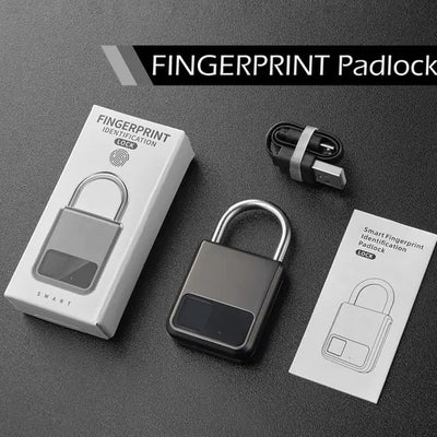 Silver Fingerprint Padlock