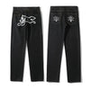 Style 01 / 2XL Dog Print Black Streetwear Jeans
