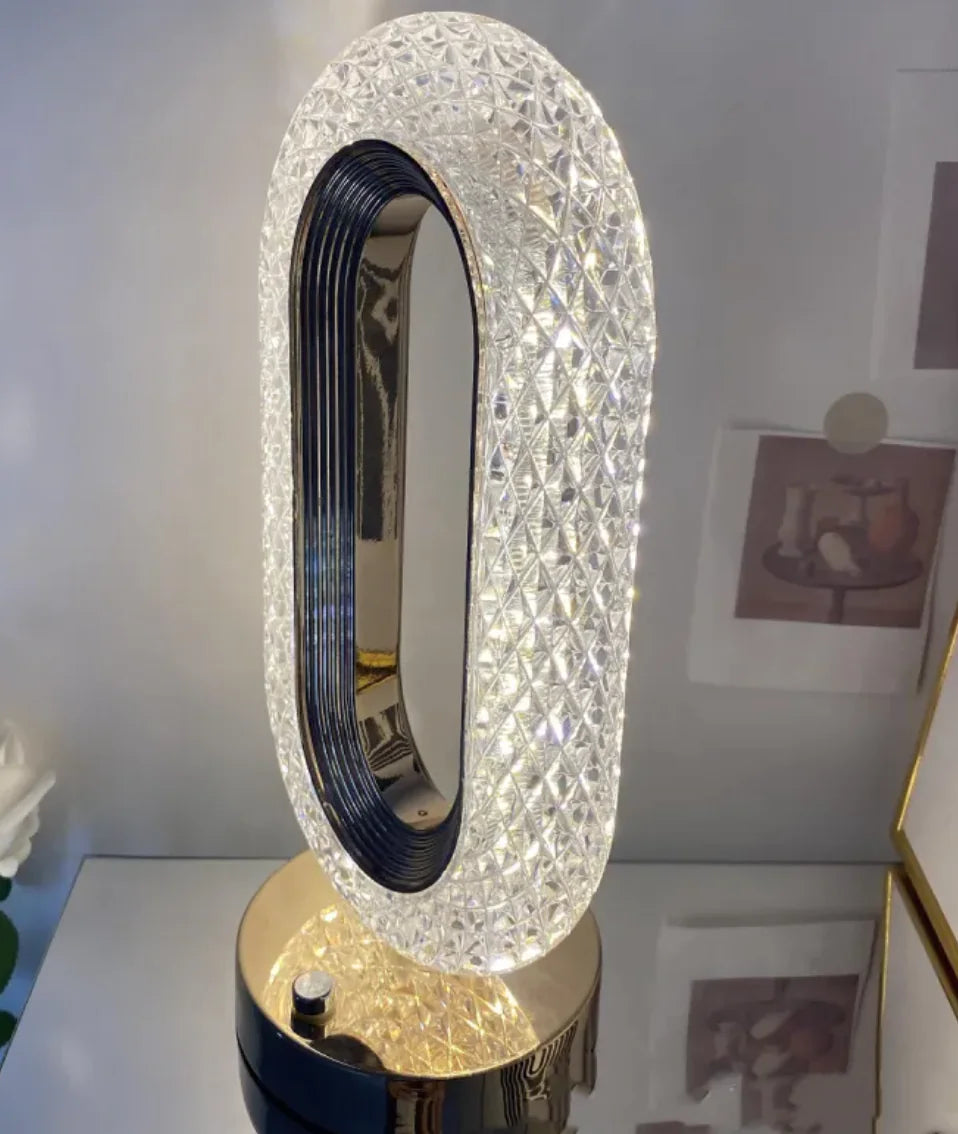 Nik & Nakks Three speed dimming Crystal Touch Desk Lamp – Light Luxury Home Decor Crystal Touch Desk Lamp – Light Luxury Home Decor