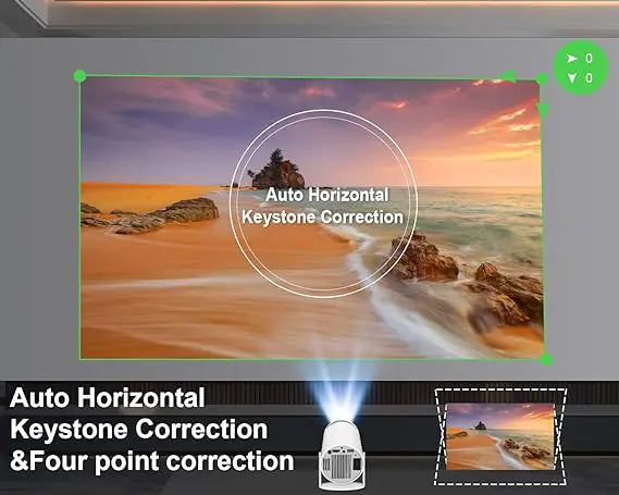 Nik & Nakks White / 1 Mini Projector 4K 1080P Support, Portable Projector WiFi6 BT 5.0 Android 11, Smart Projector Auto Horizontal Correction,180°Rotatable Outdoor Movie Projector Compatible with Phone Mini Projector 4K 1080P Support, Portable Projector WiFi6 BT 5.0 Android 11, Smart Projector Auto Horizontal Correction,180°Rotatable Outdoor Movie Projector Compatible with Phone