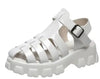 Nik & Nakks White / 41 Thick Soled Platform Sandals Thick Soled Platform Sandals