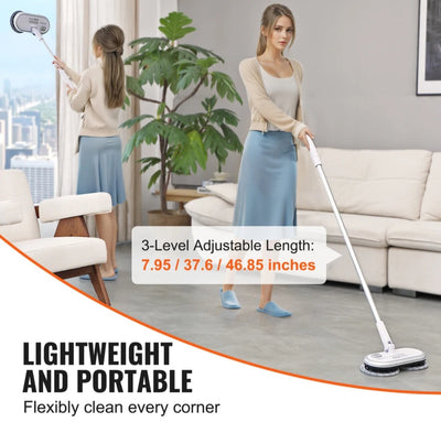 Cordless Electric Mop Cleaner with Vacuum Function