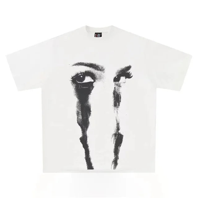 White / M Retro Punk Graphic Tee