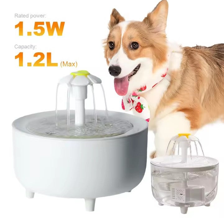 Nik & Nakks White Pets Water Fountain Pets Water Fountain
