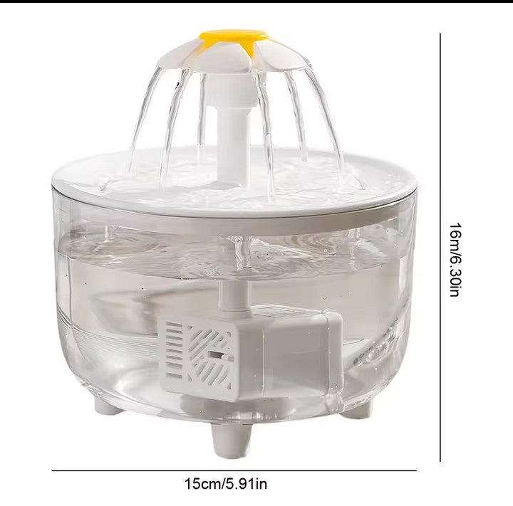 Nik & Nakks White Pets Water Fountain Pets Water Fountain