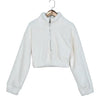 Nik & Nakks White / S Fuzzy Luxe Pullover