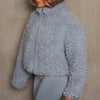 Nik & Nakks Winter Women's Lamb Wool Coat Jacket Winter Women's Lamb Wool Coat Jacket