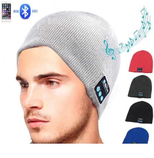 Nik & Nakks Wireless Bluetooth Knitted Hat Calls Music Stereo Wireless Bluetooth Knitted Hat Calls Music Stereo