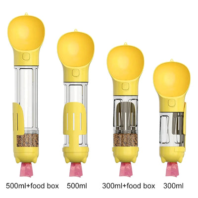 Yellow / 300ml Portable Pet Food and Water Feeding Bowl