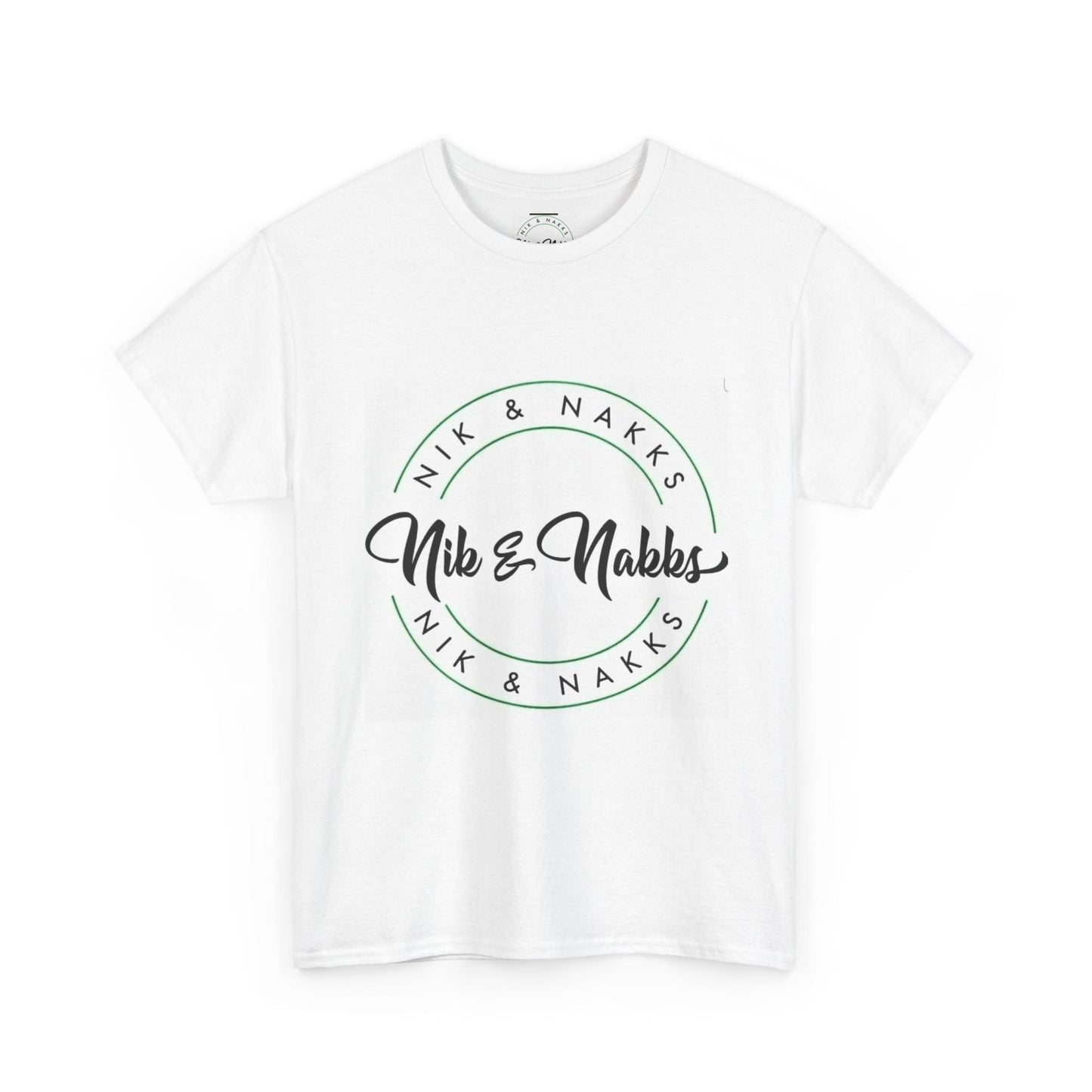 Printify T-Shirt White / S Nik & Nakks Heavy Cotton Tee Nik & Nakks Heavy Cotton Tee