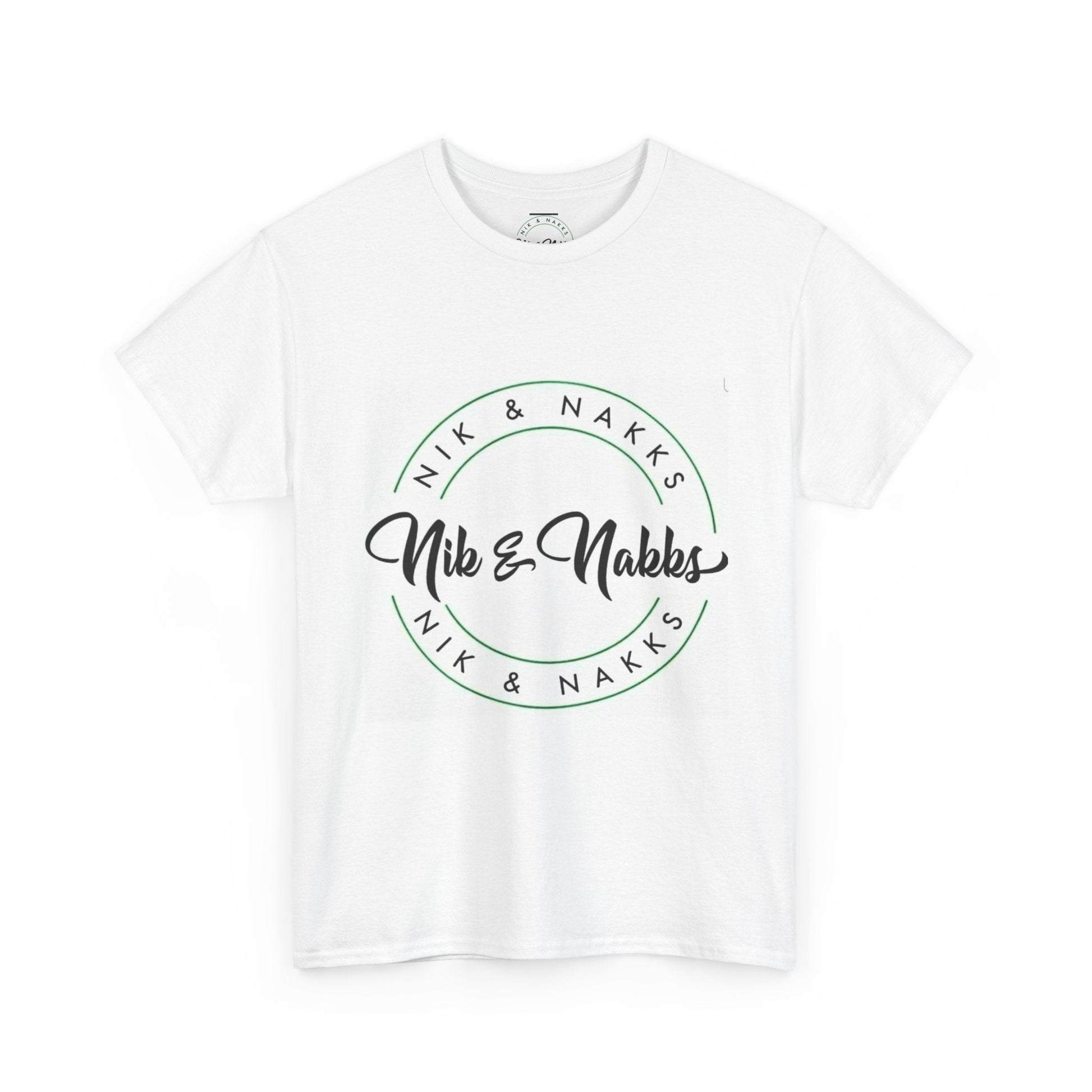 Printify T-Shirt White / S Nik & Nakks Heavy Cotton Tee Nik & Nakks Heavy Cotton Tee