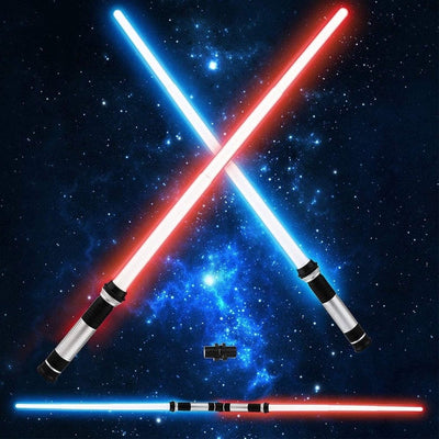 Nik & Nakks 2pc adjustable Lightsaber Toys For Children Lightsaber For Kids with Realistic Handle & FX Sound