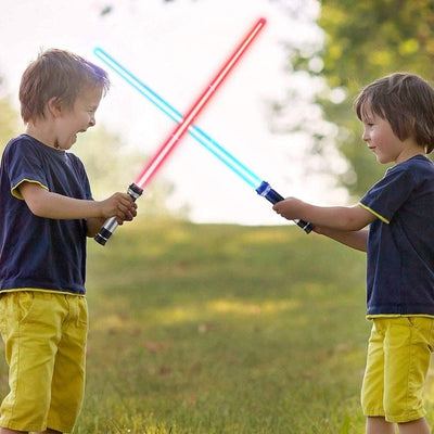 Nik & Nakks 2pc adjustable Lightsaber Toys For Children Lightsaber For Kids with Realistic Handle & FX Sound