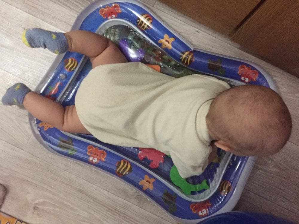 Baby Water Play Mat Inflatable Tummy Time Water Play Mat For Infants