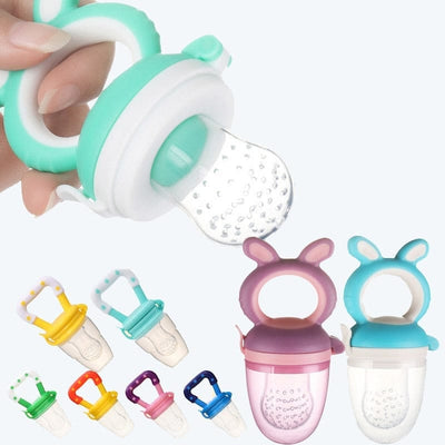 Nik & Nakks baby feeder Baby Pacifier Fresh Friut Food Feeder Silicon Nipple Teething Pacifier