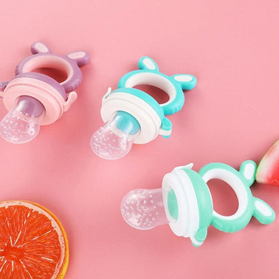 Nik & Nakks baby feeder Baby Pacifier Fresh Friut Food Feeder Silicon Nipple Teething Pacifier