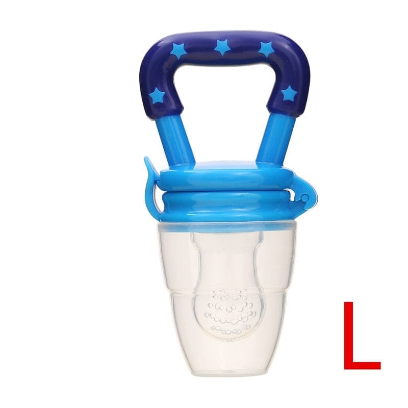 Nik & Nakks baby feeder BlueL Baby Pacifier Fresh Friut Food Feeder Silicon Nipple Teething Pacifier