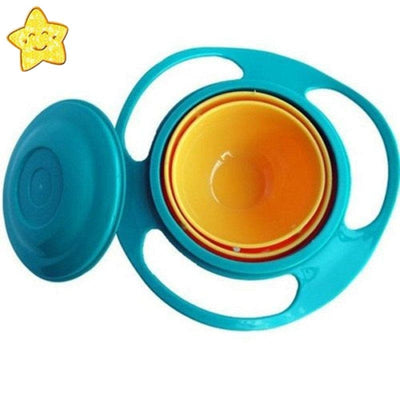 Baby No Spill Bowl 360 Degree Rotation Spill Proof Gyro Bowl