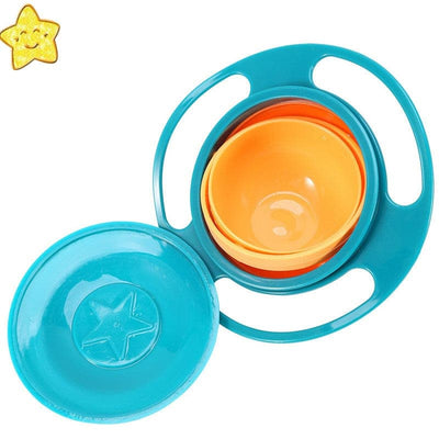 Baby No Spill Bowl 360 Degree Rotation Spill Proof Gyro Bowl