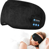 Nik & Nakks Black Bluetooth Sleeping Headphones Eye Mask Comfy Sleeping Headphones Headband