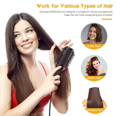 2 in 1 One Step Hot Air Styling Brush Professional Blowout Hair Dryer