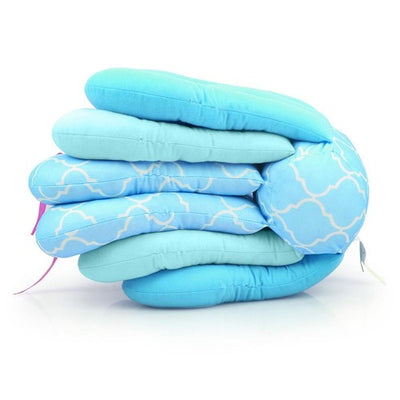 Nik & Nakks Blue Baby Breast Feeding Pillows Nursing Pillow Best For Mom Adjustable Hight