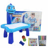 Nik & Nakks Blue LED Projector Drawing Table Toys Trace & Draw Projector Toy for Kids