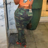 Camouflage Cargo Pencil Straight Pants