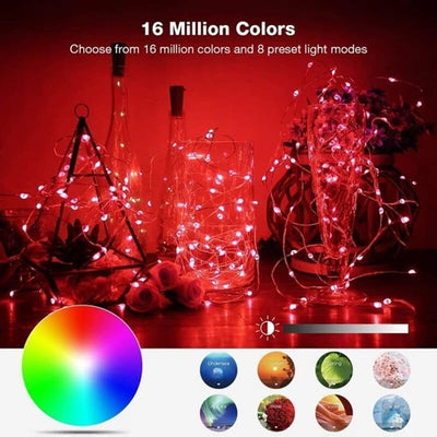 Nik & Nakks Christmas Tree LED Smart Lights Smart WIFI Led Lights with App Control Remote