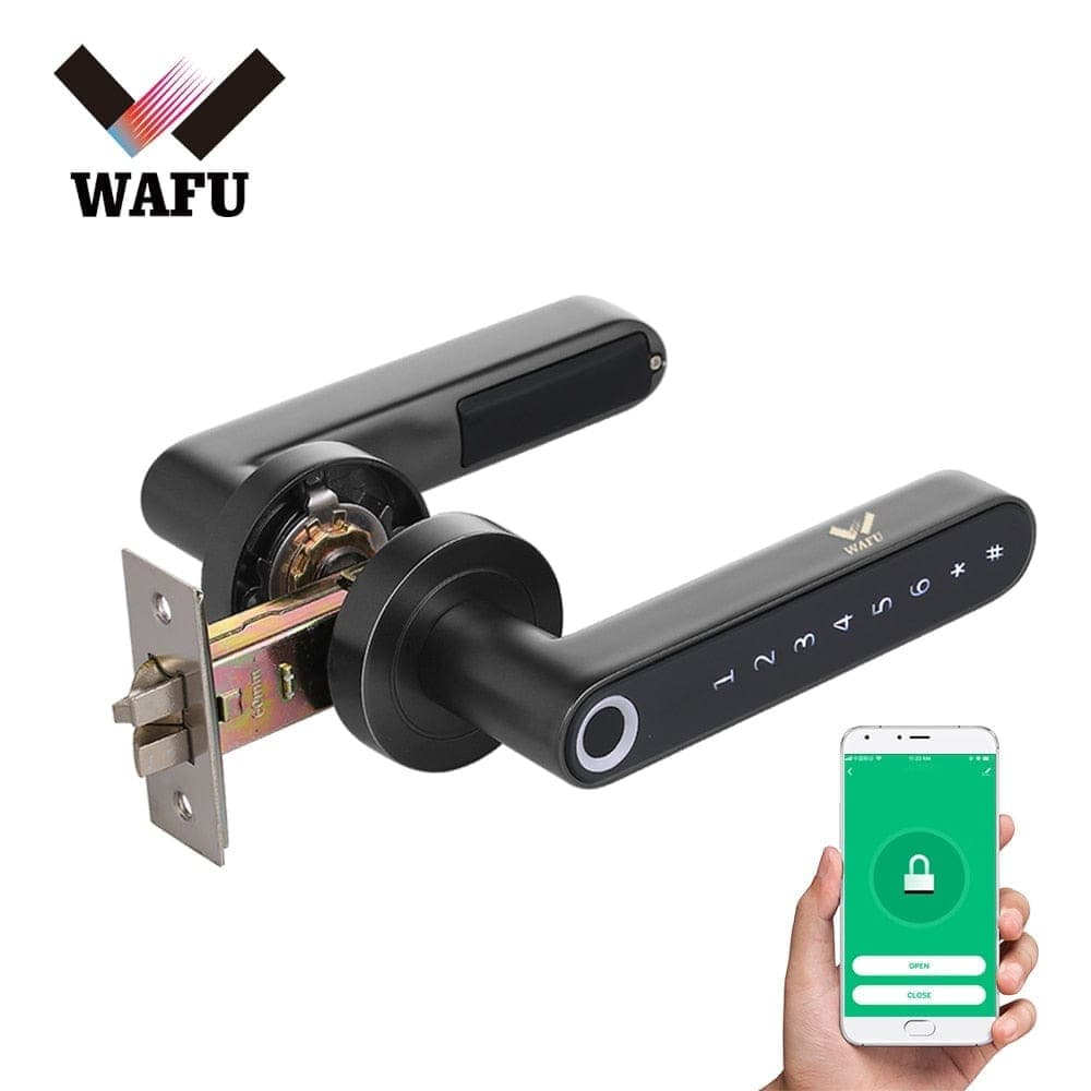 Nik & Nakks Electronic Door Lock Digital Fingerprint Keyless Door Lock with Touch-screen