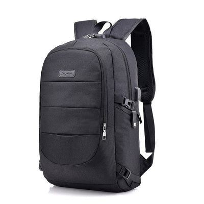 nik & nakks Gadgets Black Smart Backpack | Business Bag With Built-in USB Charging Port