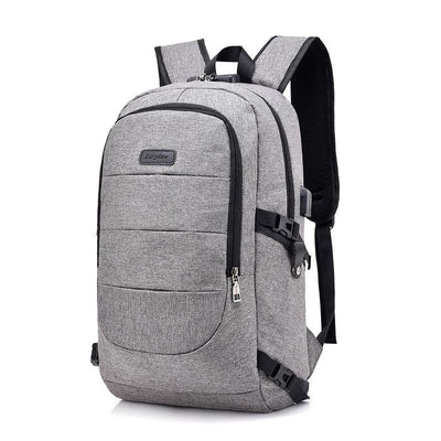 nik & nakks Gadgets Light Grey Smart Backpack | Business Bag With Built-in USB Charging Port