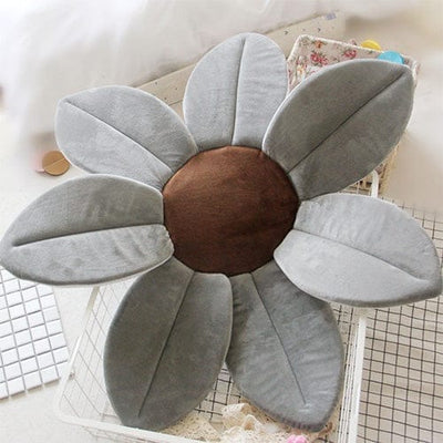 Nik & Nakks Gray / 7 petals Blossoming Flower Baby Bathtub Mat Baby Bath Flower Mat Cushion Sink Insert