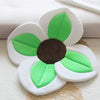 Nik & Nakks Green / 4 petals Blossoming Flower Baby Bathtub Mat Baby Bath Flower Mat Cushion Sink Insert