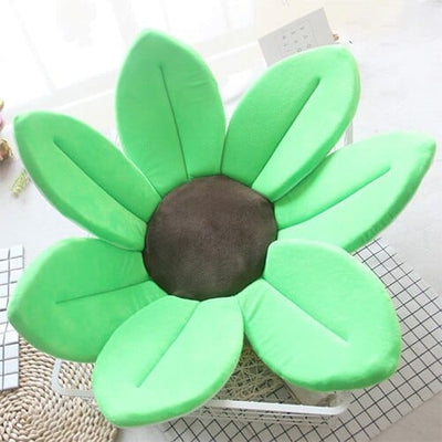 Nik & Nakks Green / 7 petals Blossoming Flower Baby Bathtub Mat Baby Bath Flower Mat Cushion Sink Insert