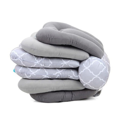 Nik & Nakks Grey Baby Breast Feeding Pillows Nursing Pillow Best For Mom Adjustable Hight