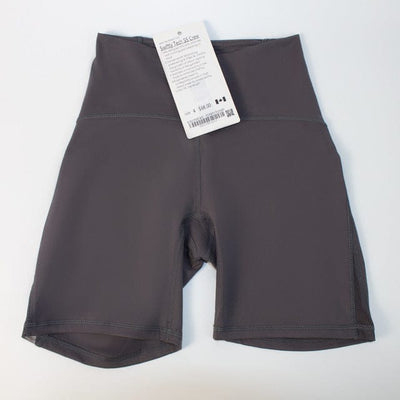 Nik & Nakks Light Lotus Grey / S-2 Quick Dry Yoga Shorts Athletic Gym Workout Shorts for Women