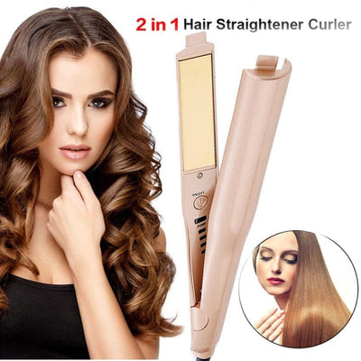 Nik & Nakks Pink - US Plug type Professional 2 in 1 twisted and straightening iron