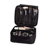 Nik & Nakks Portable Travel Cosmetic Bag with Adjustable Dividers Travel Makeup Train Case