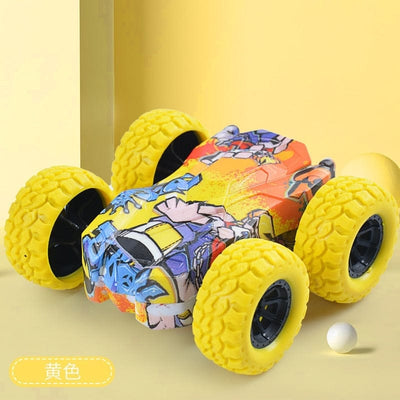 Nik & Nakks Pull Back Fun Double-Side Toy Car For Kids 360 Degree Rotation Stunt Car