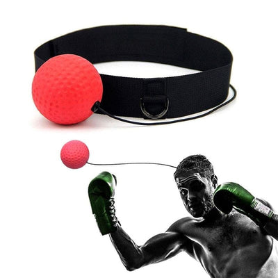 Nik & Nakks Red Boxing Reflex Ball Training Exercise Equipment Improve Speed and Hand Eye Coordination