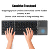 Nik & Nakks Triple Folding Computer Keyboard Rechargeable Mini Travel Keyboard