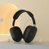 Wireless Bluetooth Aesthetic Moon Headphones - Black